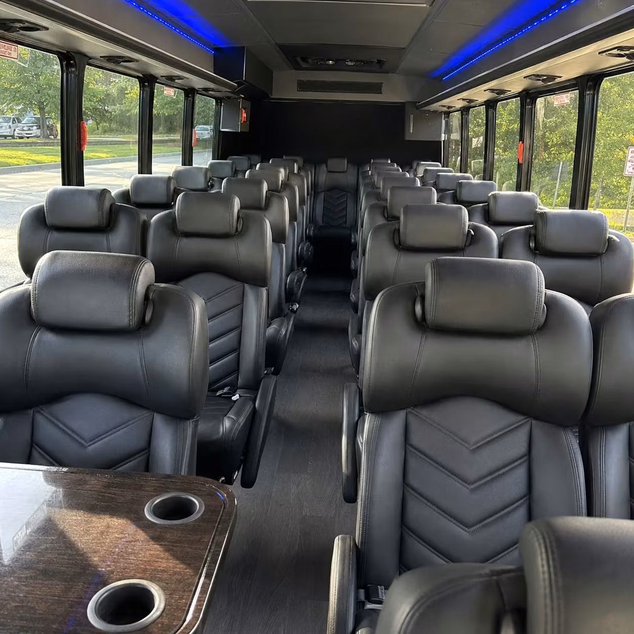 28 passenger minibus interior