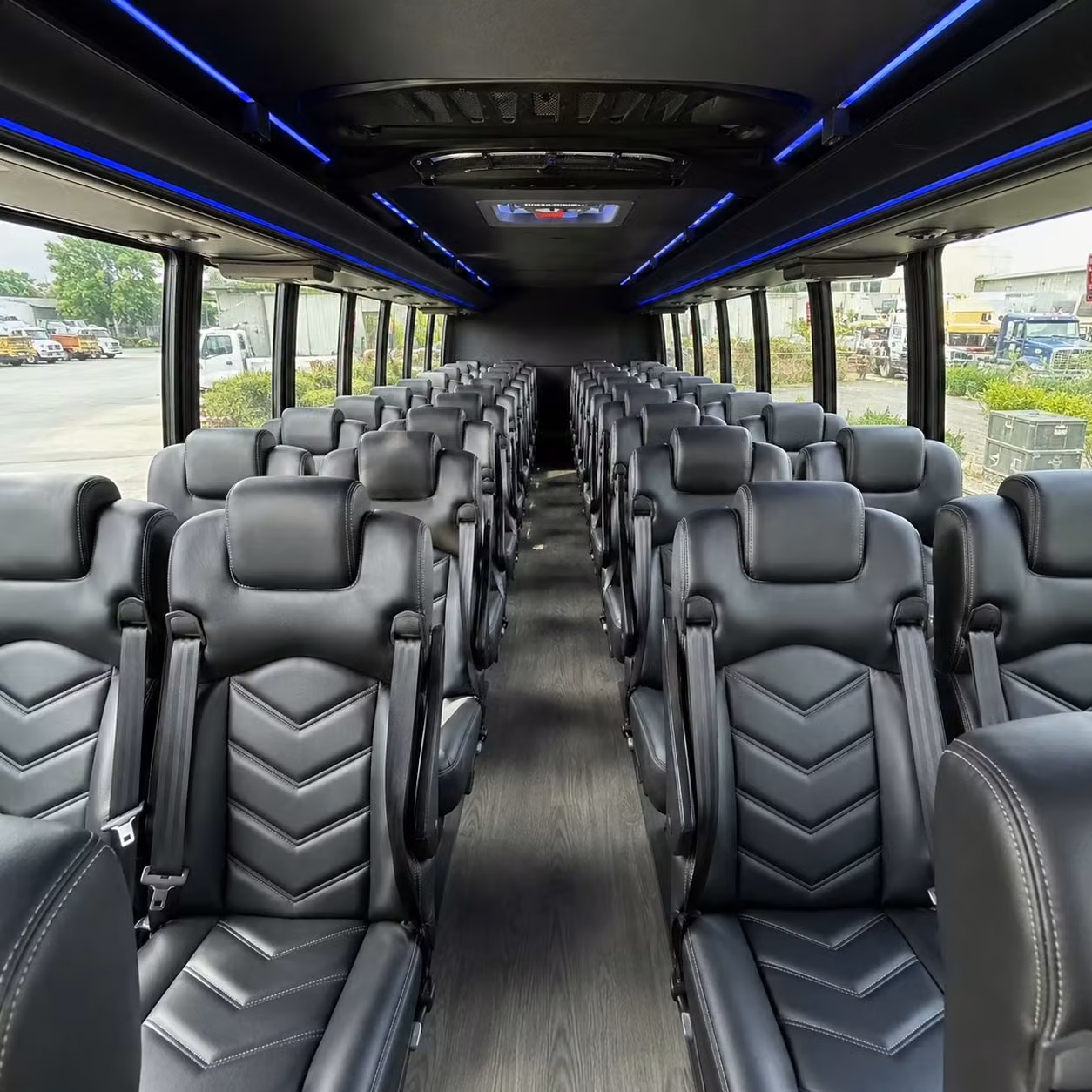 35 passenger minibus interior