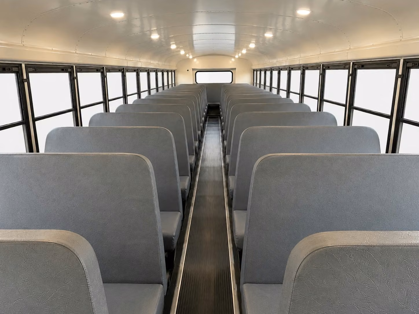 school bus inside