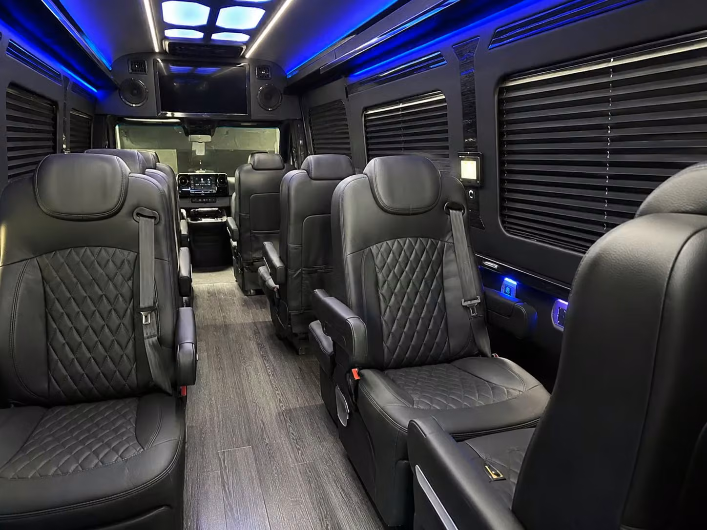 sprinter van with driver inside